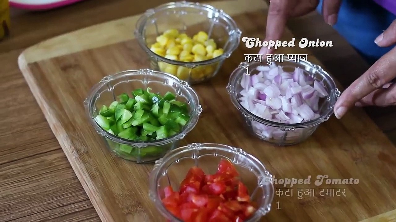 Bread Pizza Sandwich on Tawa Recipe - 2 minute cheese recipe