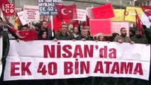 Atanamayan öğretmenler Ankara’da eylem yaptı