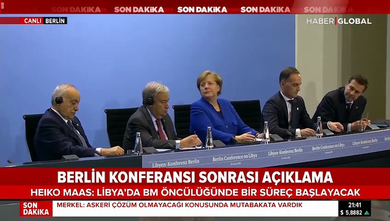 Berlin'deki Libya konferansı sona erdi