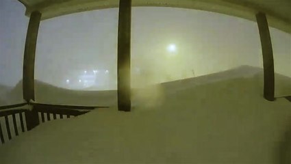 Monumental levels of snow buildup