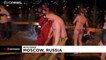 Russians mark Epiphany with plunge into icy water