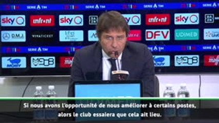 Inter - Conte ouvre la porte à des renforts