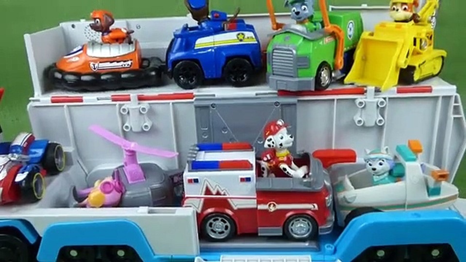 Toys Paw Patroller Bus with Everest, Ryder, Zooma, Chase, Marshall, Rubble Skye Pup Toys- - Dailymotion