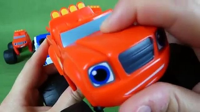 Blaze and the Monster Machines Toys Talking Transforming Blaze Jet, Transmorphers Slam and Go Crusher-