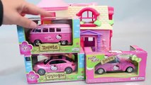 Hello Kitty Cars Doll House Tayo the Little Bus Garage English Learn Colors Numbers Toys