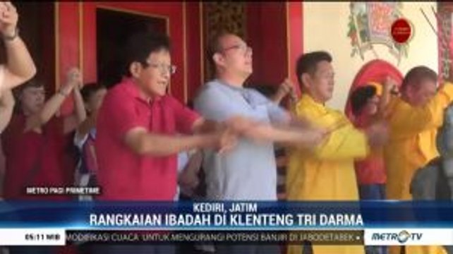 Umat Tri Darma Kediri Lakukan Sejumlah Ibadah Jelang Tahun Baru Imlek