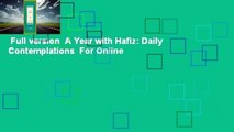 Full version  A Year with Hafiz: Daily Contemplations  For Online