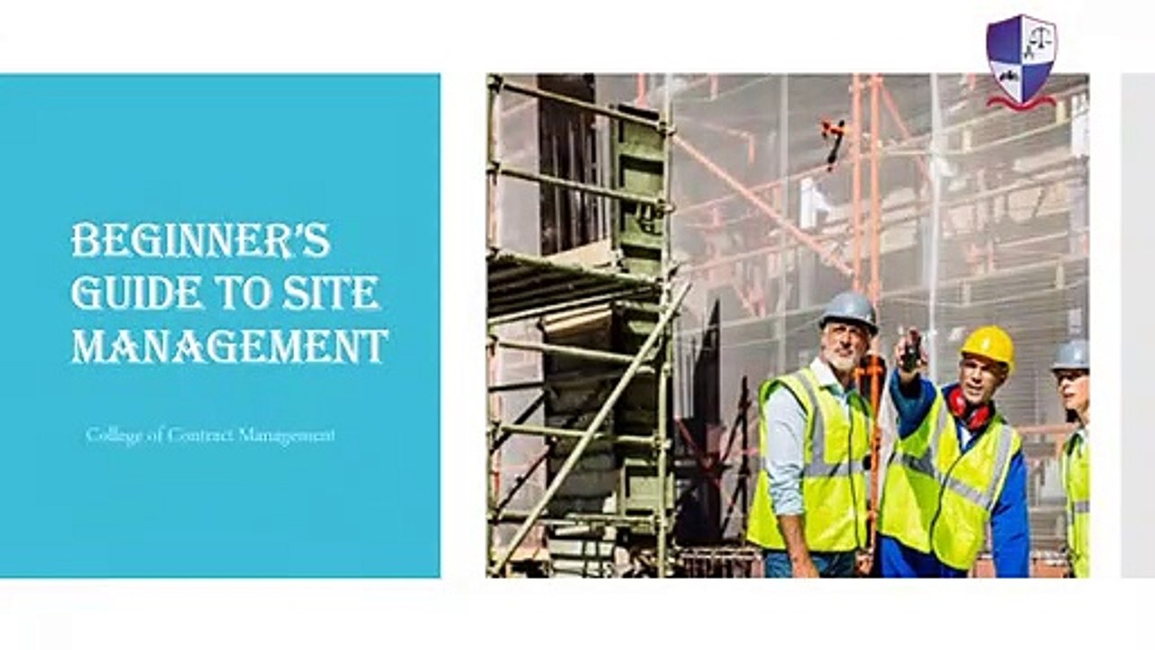 Beginner's guide to site management