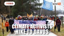 Climate activists set off on mountain hike to Davos