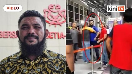 Papagomo diserang di lapangan terbang