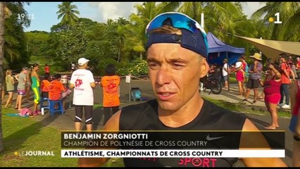 Benjamin Zorgnotti et Sophie Bouchonnet champions de Polynésie de Cross-Country