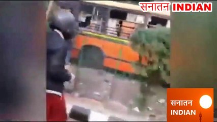"Peaceful demonstration" of Jamia students .Quran Vs Vedas #Quran #Islam  #Muslim #Indians