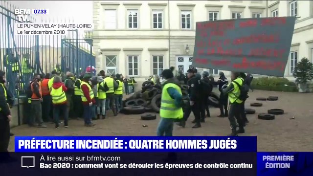 Quatre hommes jugés ce mardi pour l'incendie de la préfecture du Puy-en-Velay