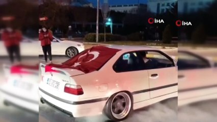 İstanbul'da asker uğurlama konvoyunda “drift” terörü