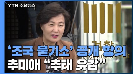 '조국 불기소 의견'에 대검 간부 항의 파장...추미애 "추태 유감" / YTN