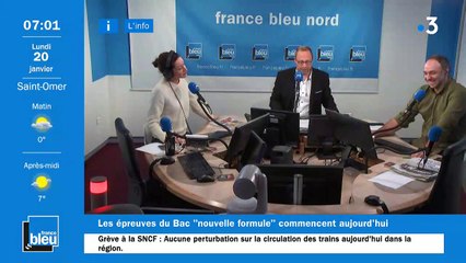 La matinale de France Bleu Nord du 20/01/2020