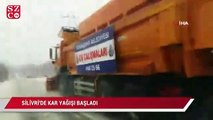 Silivri'de kar yağışı başladı