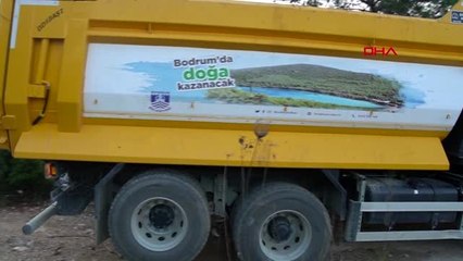 Bodrum'da doğaya atılan 65 ton atık toplandı