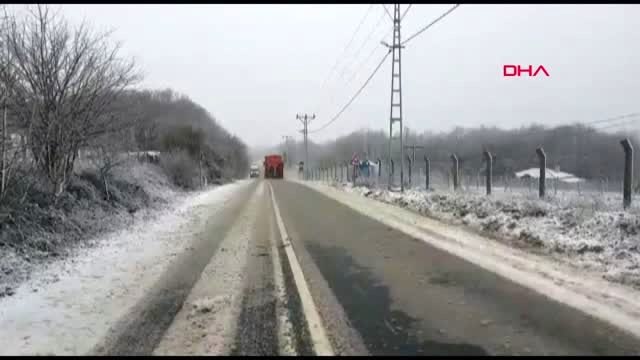 Çatalca ve silivri'de kar yağışı 2