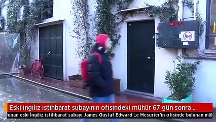 Eski ingiliz istihbarat subayının ofisindeki mühür 67 gün sonra söküldü