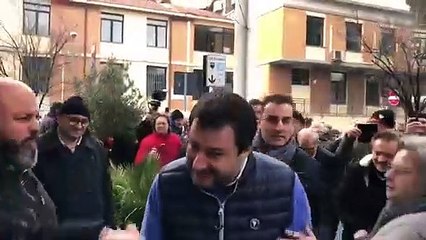 Salvini arriva a Cattolica (Rimini) (19.01.20)