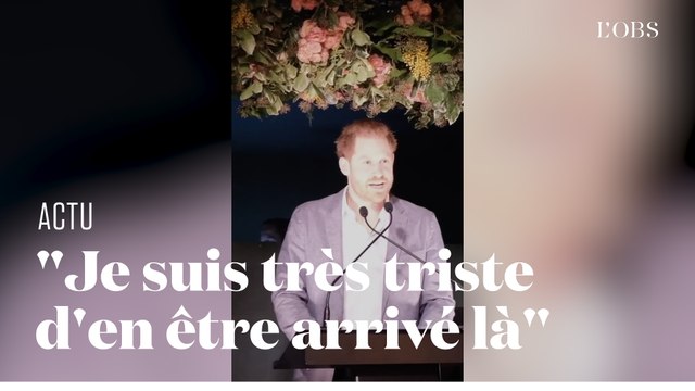 Le discours émouvant du Prince Harry : Il n'y avait pas d'autre choix