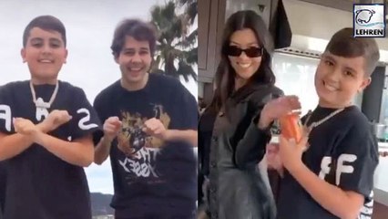 Kourtney Kardashian Teaches Son Mason Disick How To TikTok
