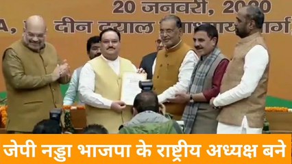 JP Nadda BJP President | जेपी नड्डा भाजपा के नए अध्यक्ष बने | Jagat Prakash Nadda |