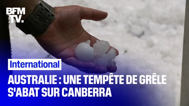 Australie: une tempête de grêle s'est abattue sur Canberra