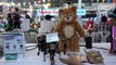 Artificial Intelligence Teddy Bear controlled by robot on display at Thai tech convention