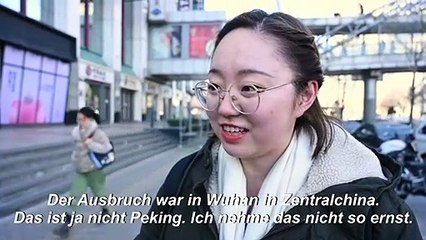 Coronavirus: Pekinger haben keine Angst