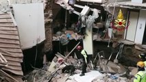 Catania - Crolla parte di una palazzina, tragedia sfiorata (20.01.20)