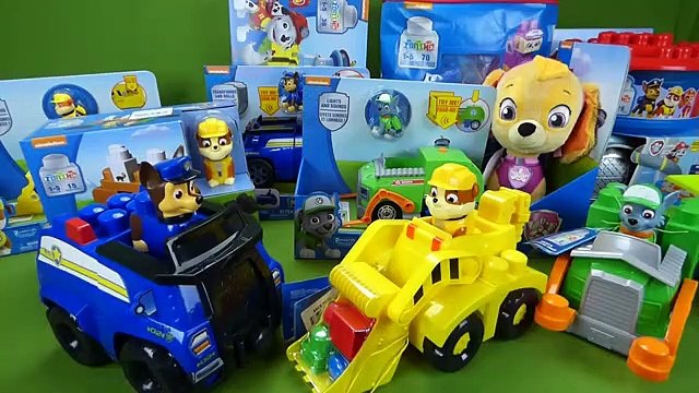 Paw Patrol Toys Rubble Rocky Lights and Sounds IONIX Jr Chase's Cruiser Jungle Vehicle Toys