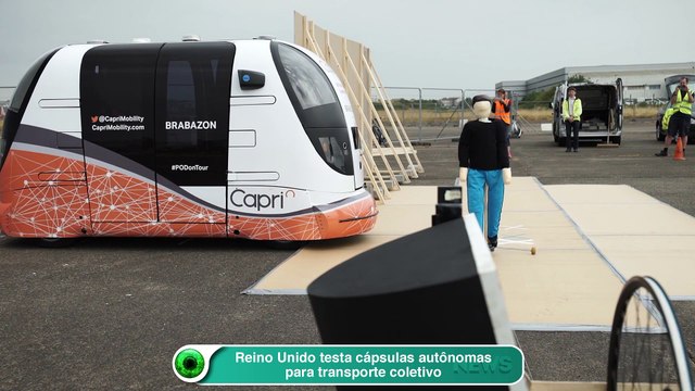 Reino Unido testa cápsulas autônomas para transporte coletivo