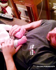 Funniest Baby's Reaction To Daddy Snoring