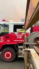 Big Booms Heard From Flaming Fire Stations