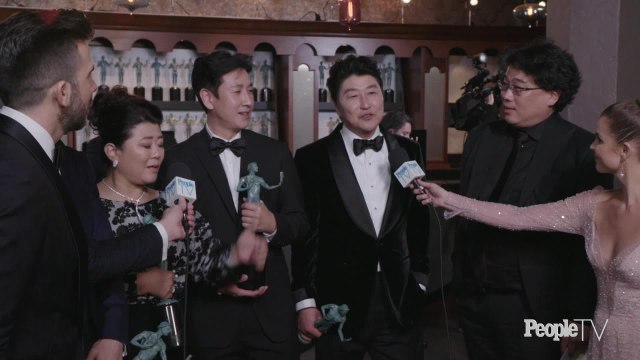 The 'Parasite' Cast Talk About 'Crying Tears of Joy' After Historic Win, Plus Meeting Brad Pitt & Glenn Close