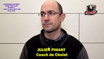 Hockey sur glace Interview de Julien Pihant, Coach des Dogs de Cholet, le 18/01/2020 (D1 - J18 Clermont-Ferrand VS Cholet)