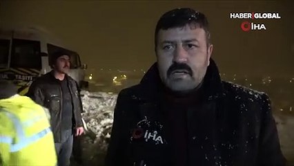 Direksiyon başında kalp krizi geçirdi, minibüs tellere asılı kaldı