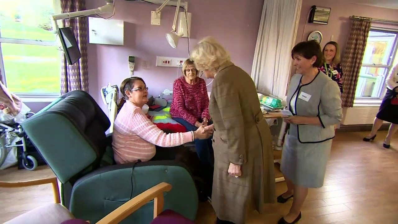 Duchess of Cornwall Tries Out VR Headset at Hos...