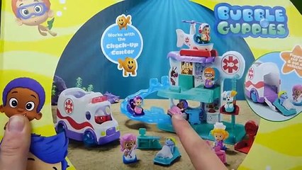 Bubble Guppies Clambulance Bus Rescue Copter Hospital Check Up Center Doctor Molly-