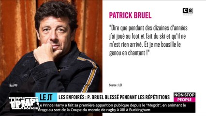 Patrick Bruel se blesse gravement lors du concert des Enfoirés