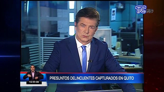 Tres presuntos delincuentes fueron capturados en Quito