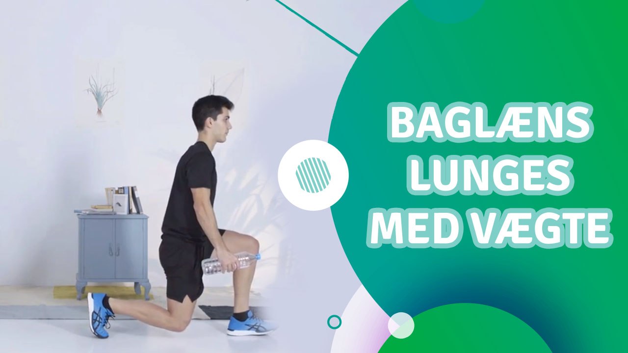 Baglæns lunges med vægte - Fit Og Frisk