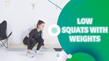 Low squats with weights - Fit People