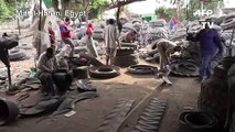 Egypt village turns a profit on used tyres