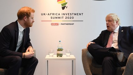 Prince Harry And Boris Johnson Meet African Leaders In London