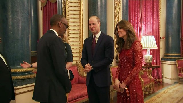 William and Kate host palace reception for African leaders