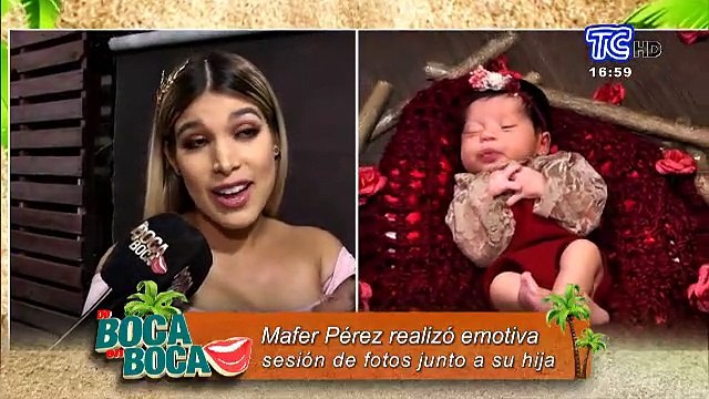 Mafer Pérez realizó la primera sesión de fotos de su hija Alaia