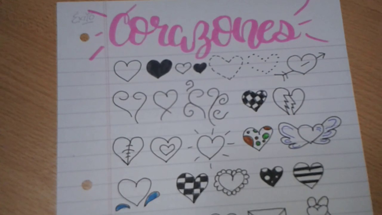 Bullet Journal, Planner, Agenda o Libreta de Apuntes. 30 Corazones Parte 1 - Doodlea Conmigo!!